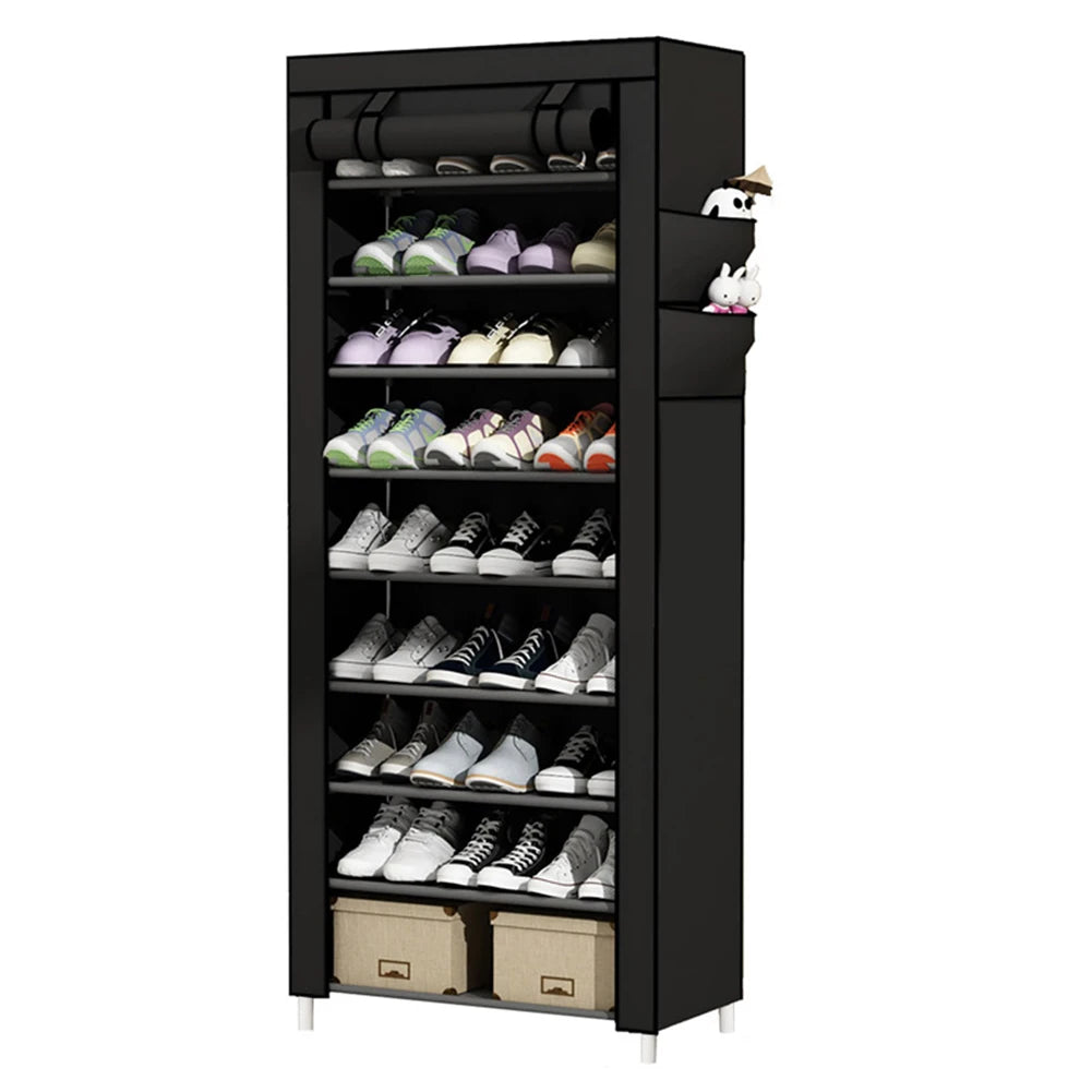 High-concerned Shoes Cabinet With Dustproof Cover For Home Storage