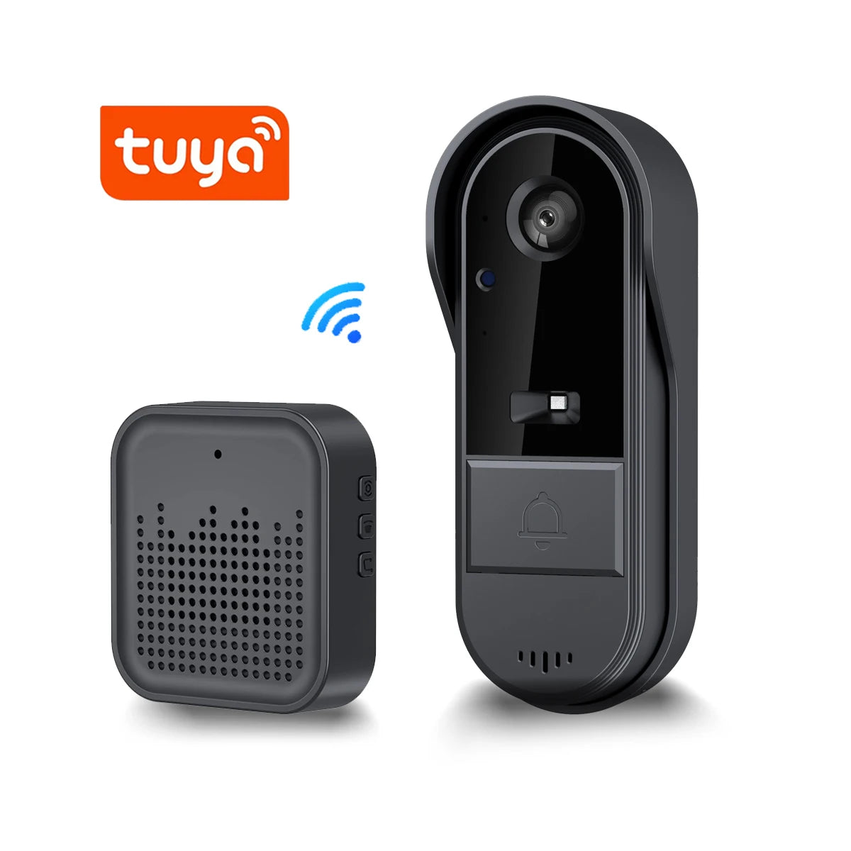 XBIBI Tuya WiFi Doorbell 1080P Two Way Audio Battery Powered
