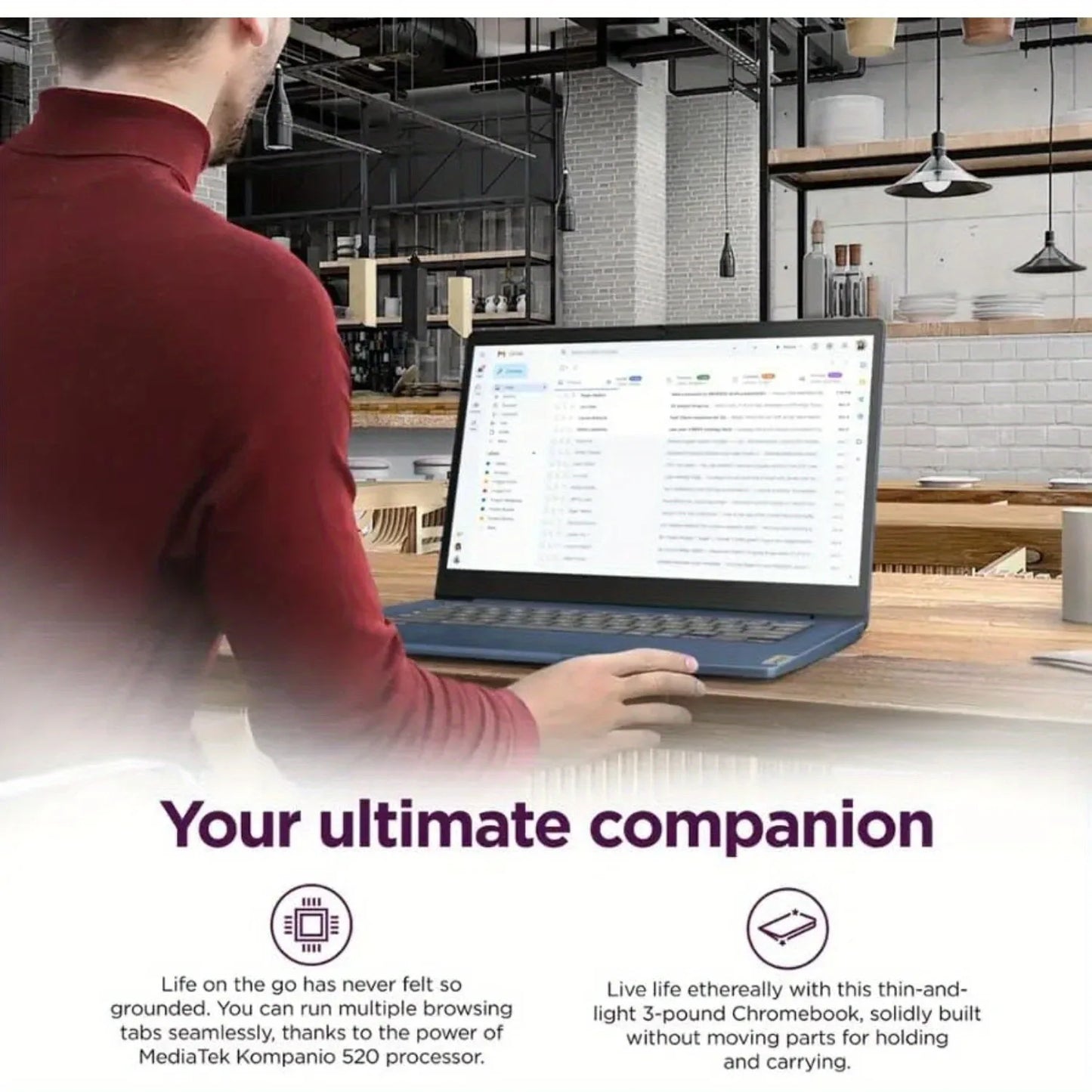 Lenovo IdeaPad Slim 3 Chromebook MediaTek Kompanio 520, 4GB RAM