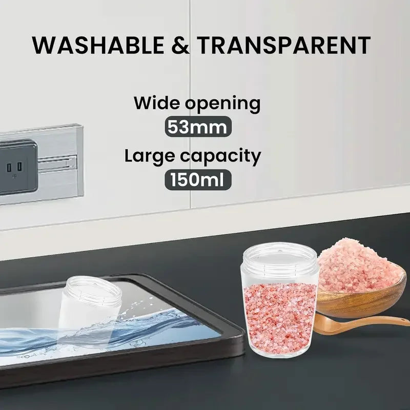 Broncho Gravity Activated Salt Pepper Grinder Set 2-Pack Rechargeable LED