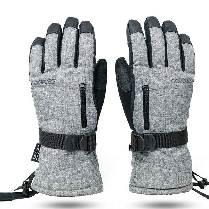 COPOZZ Unisex Winter Ski Gloves Waterproof Touchscreen Mitts
