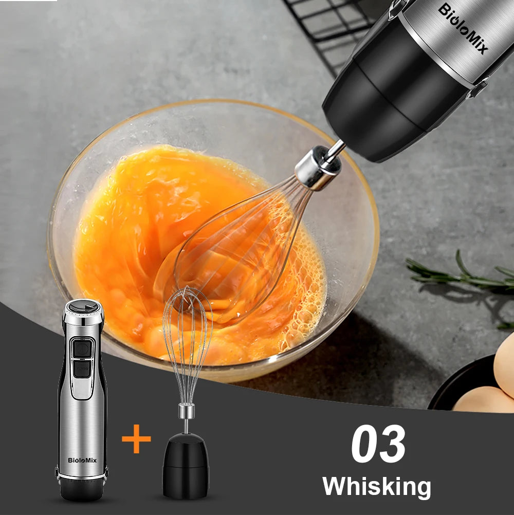Biolomix 1200W 4 In 1 Immersion Hand Blender With Chopper