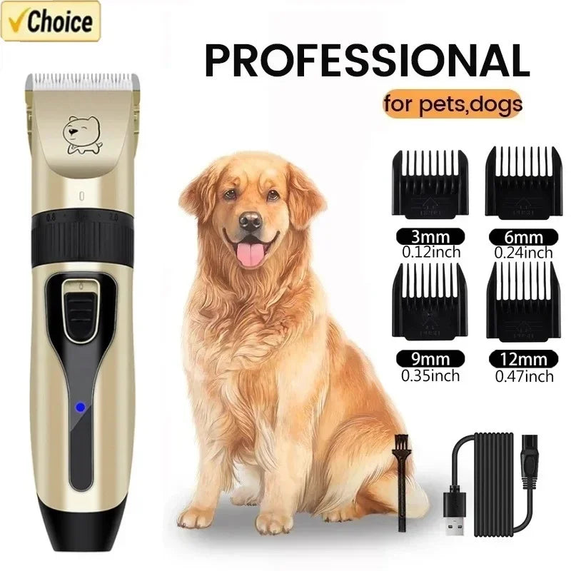 USB Rechargeable Dog Hair Clipper Grooming Trimmer