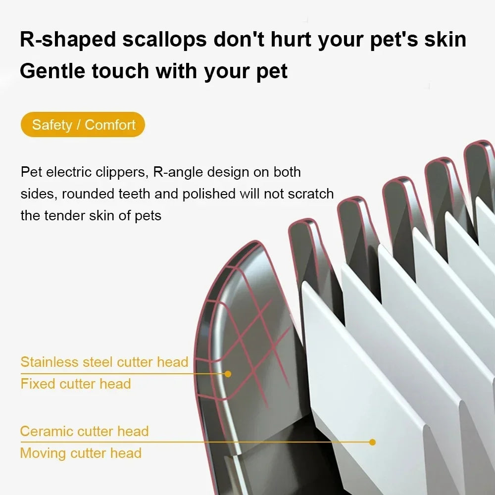 USB Rechargeable Dog Hair Clipper Grooming Trimmer