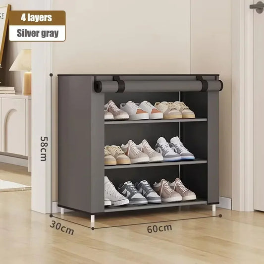 ATMDOG Multilayer Shoes Organizer Rack Dustproof Storage Cabinet
