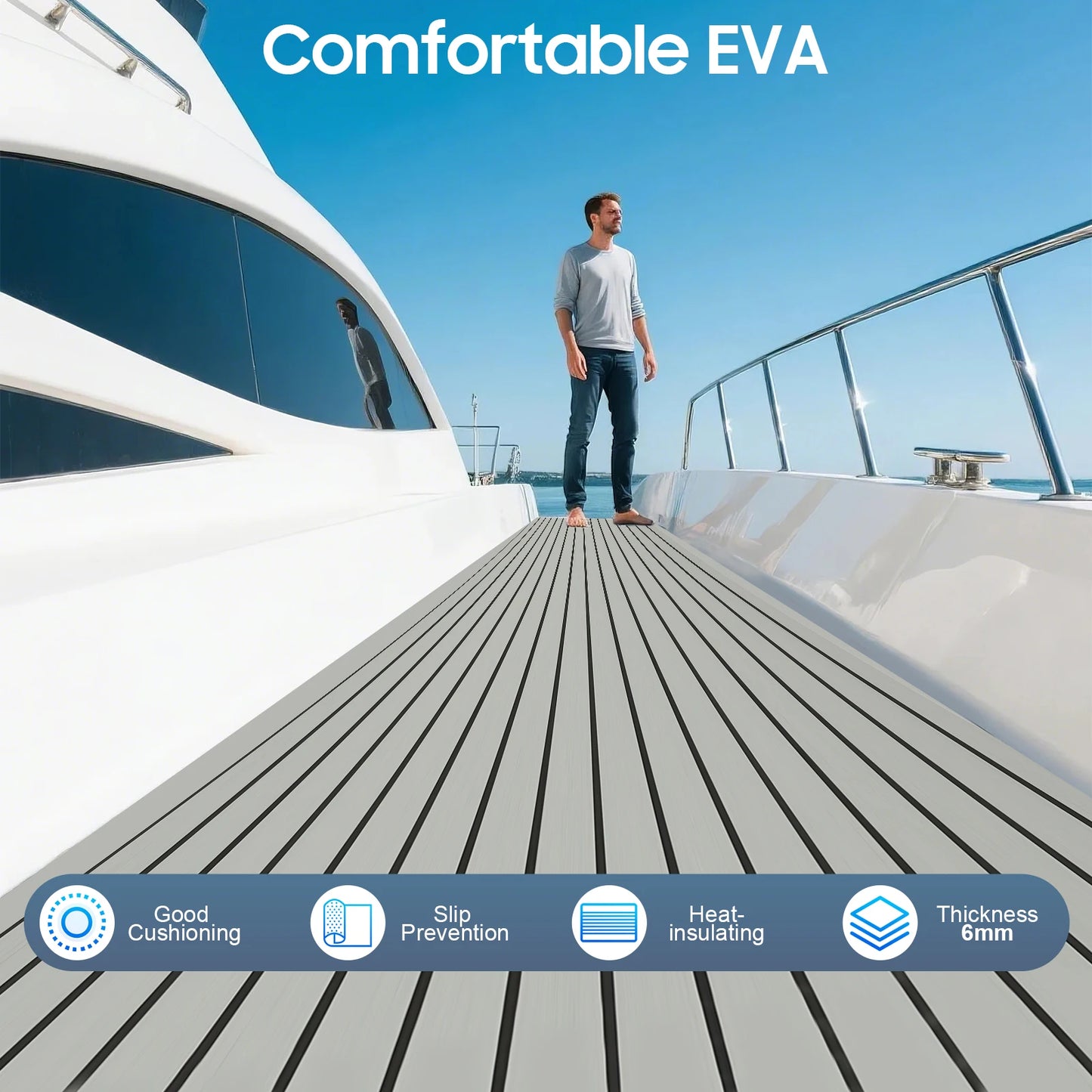 Hign-concerned EVA RV Anti-Slip Mat For Boat Deck Waterproof