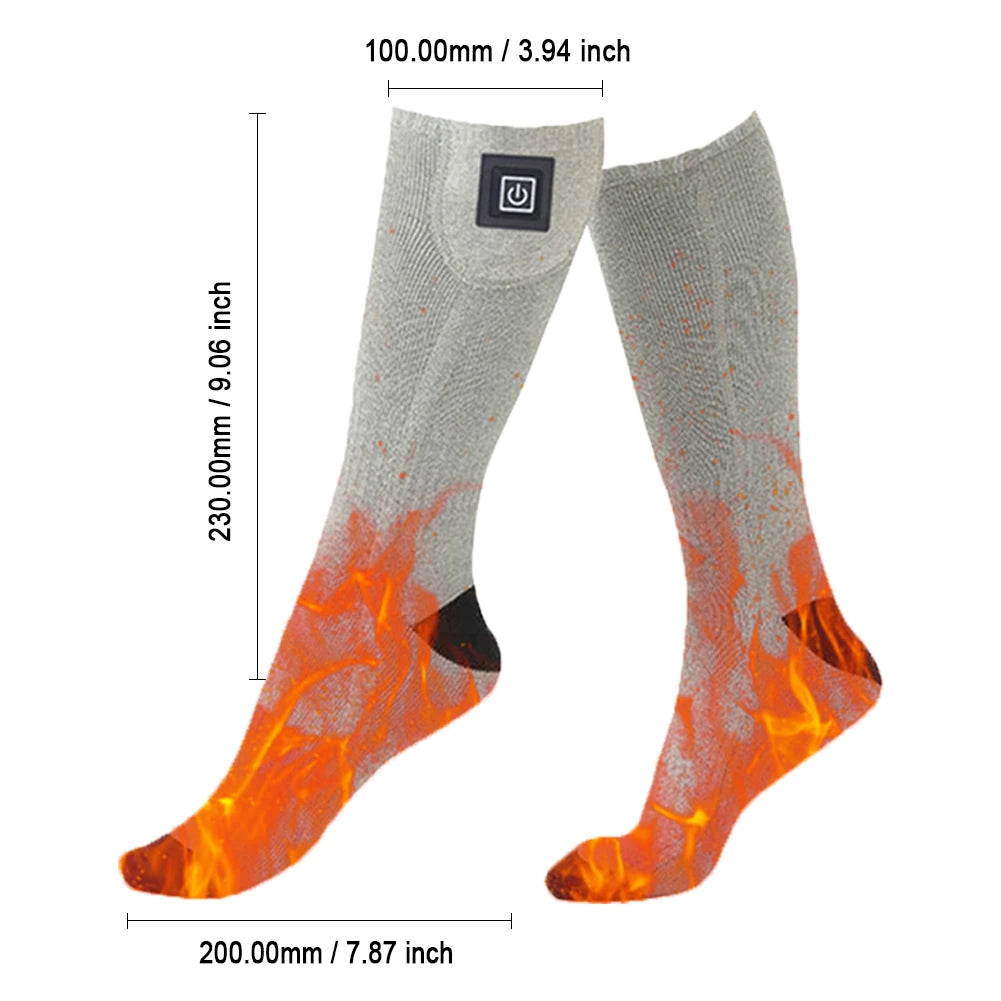 ANENG Electric Heated Socks 3 Level Temperature For Cold Weather