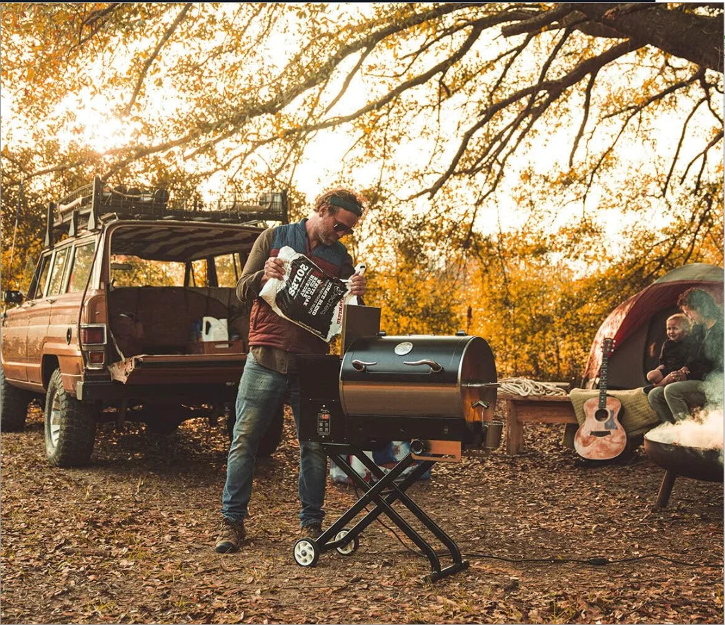 Feature Electric Portable Wood Pellet Grill And Smoker