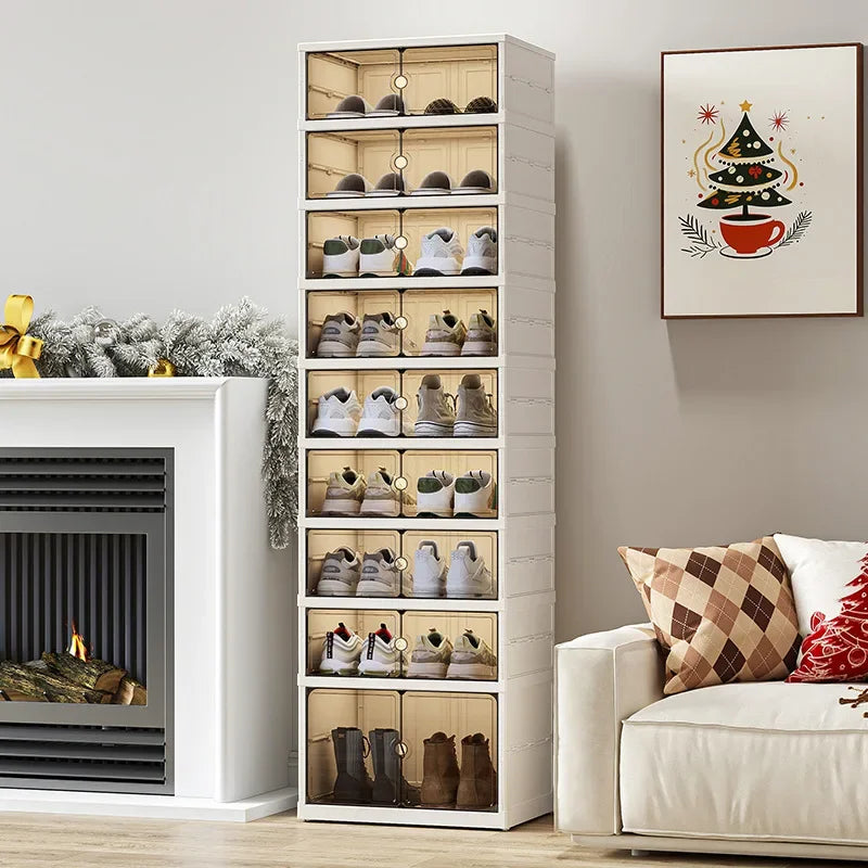 Choice Foldable Transparent Shoe Box with Large Capacity