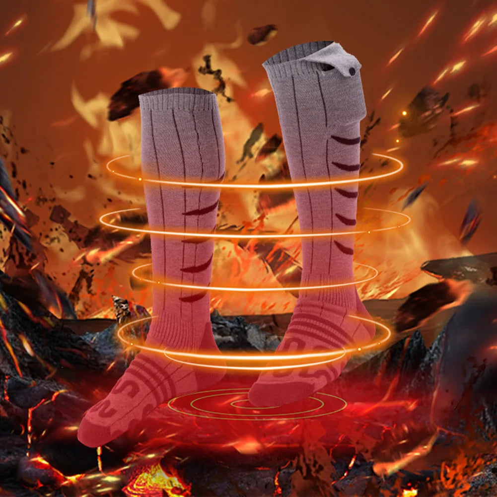 APWIKOGERH Electric Heating Socks for Winter Warmth
