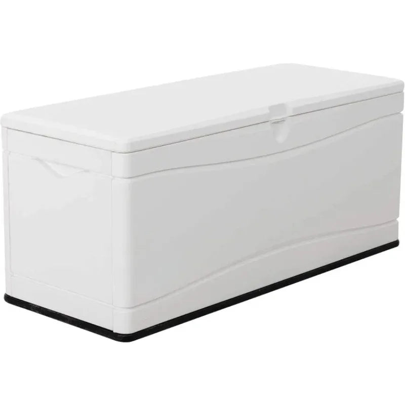 outdoor furniture Hot-Sell!60348 , White Marine Dock, 130 Gallon Deck Box,  White