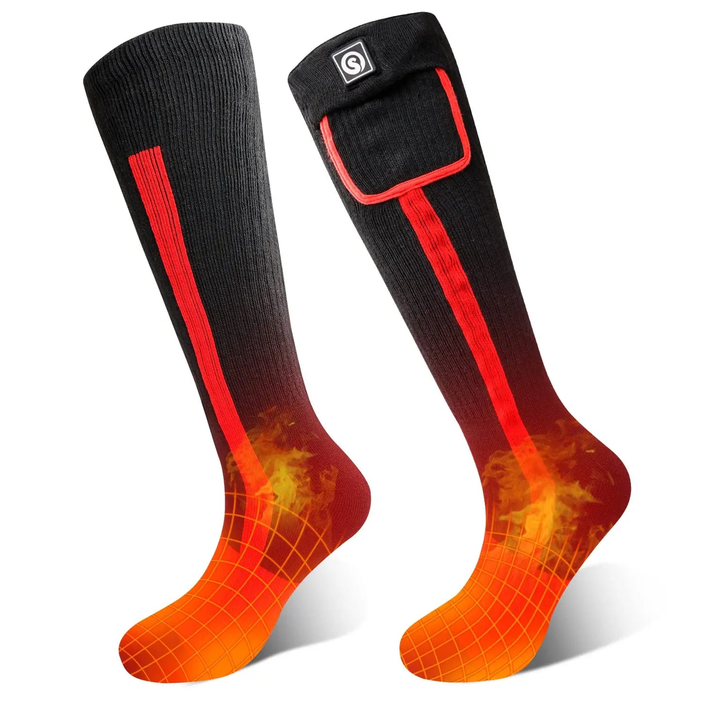 Snow Deer Winter Heated Socks With Rechargeable Battery