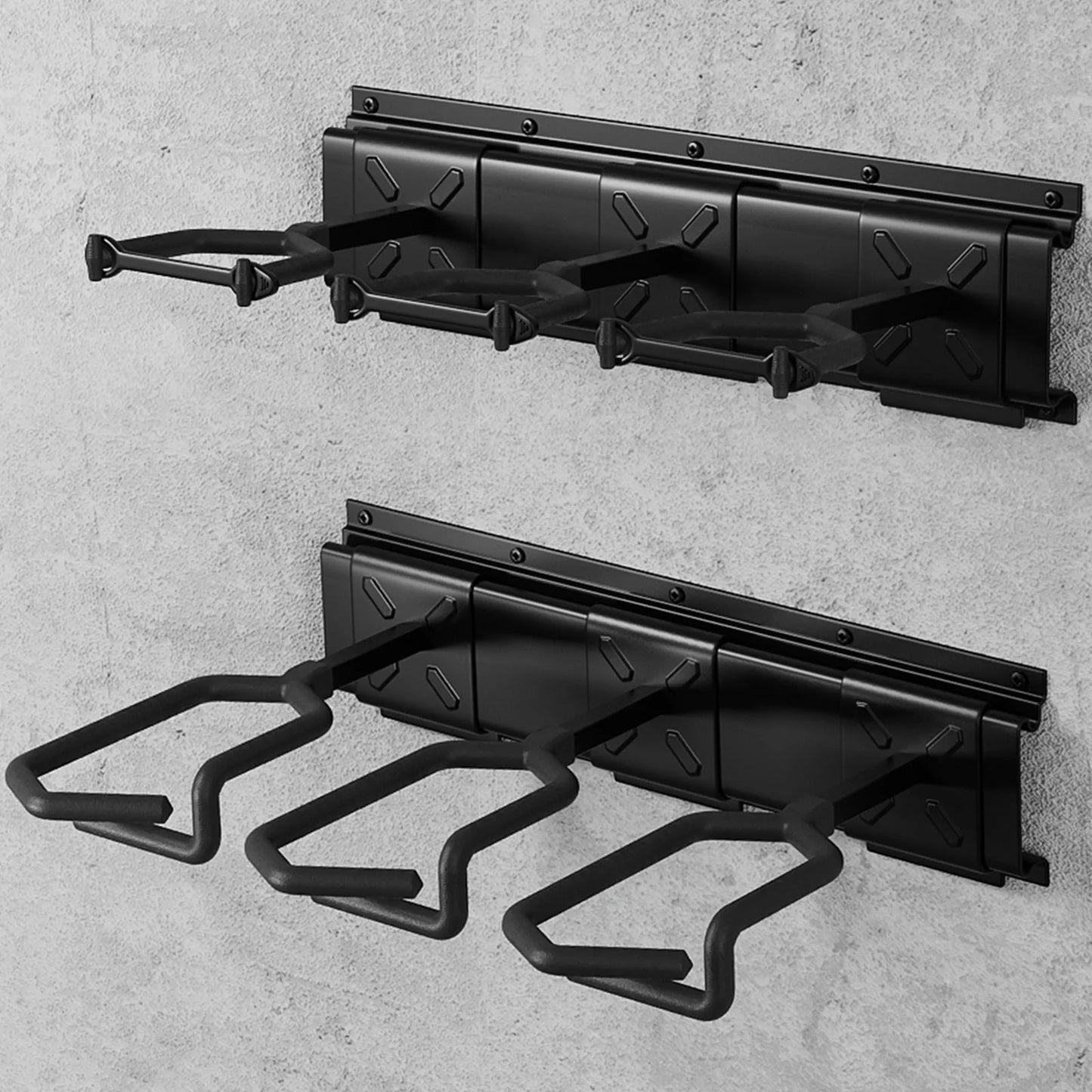 Wall Mount Gun Rack With Adjustable Rifle Storage Holder Stainless