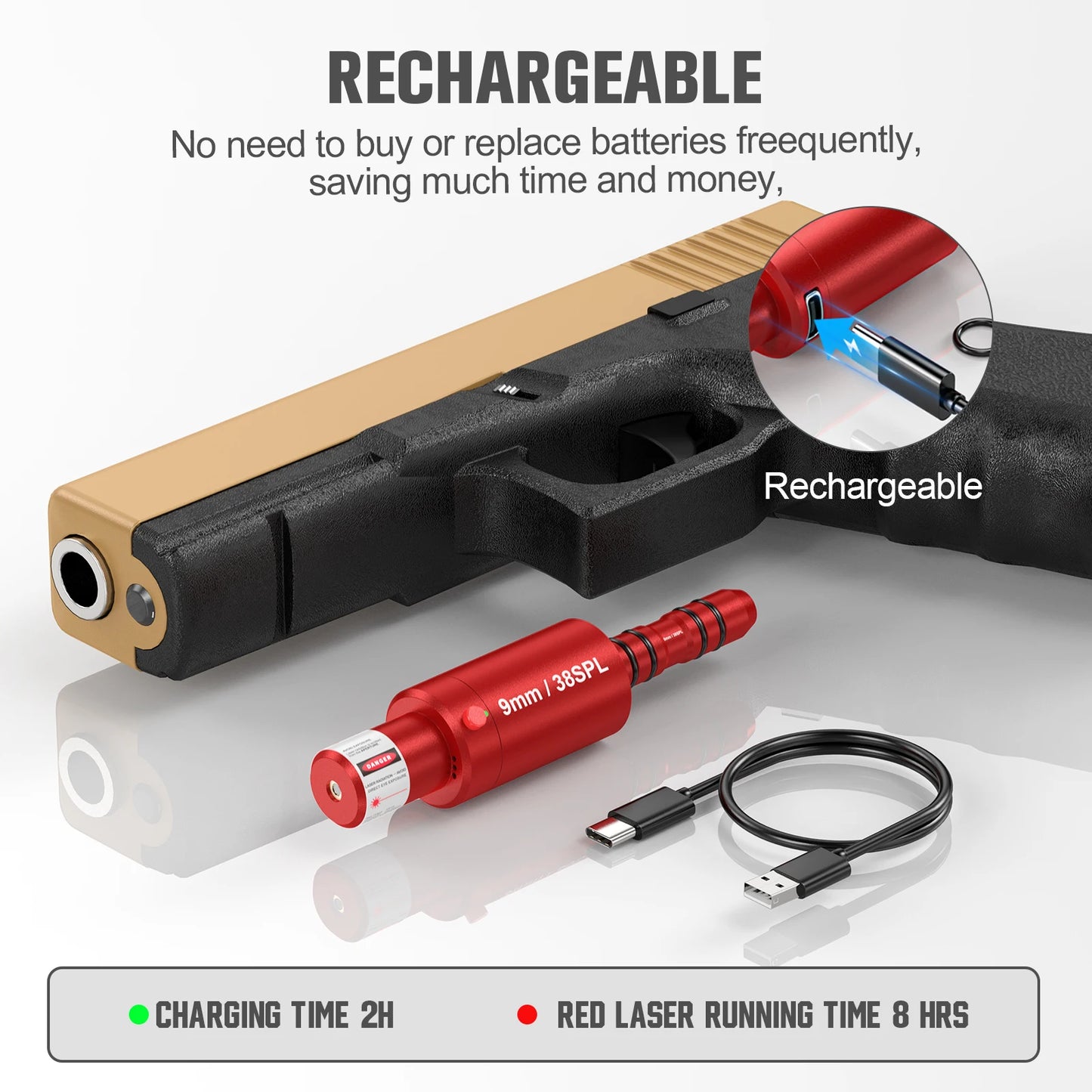 Laser Training Tool by High-concerned for Pistol and Rifle