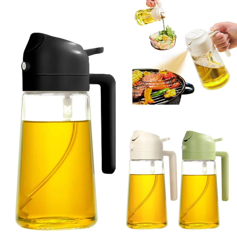 Herb and Spice Tools 2in1 Olive Oil Sprayer Bottle