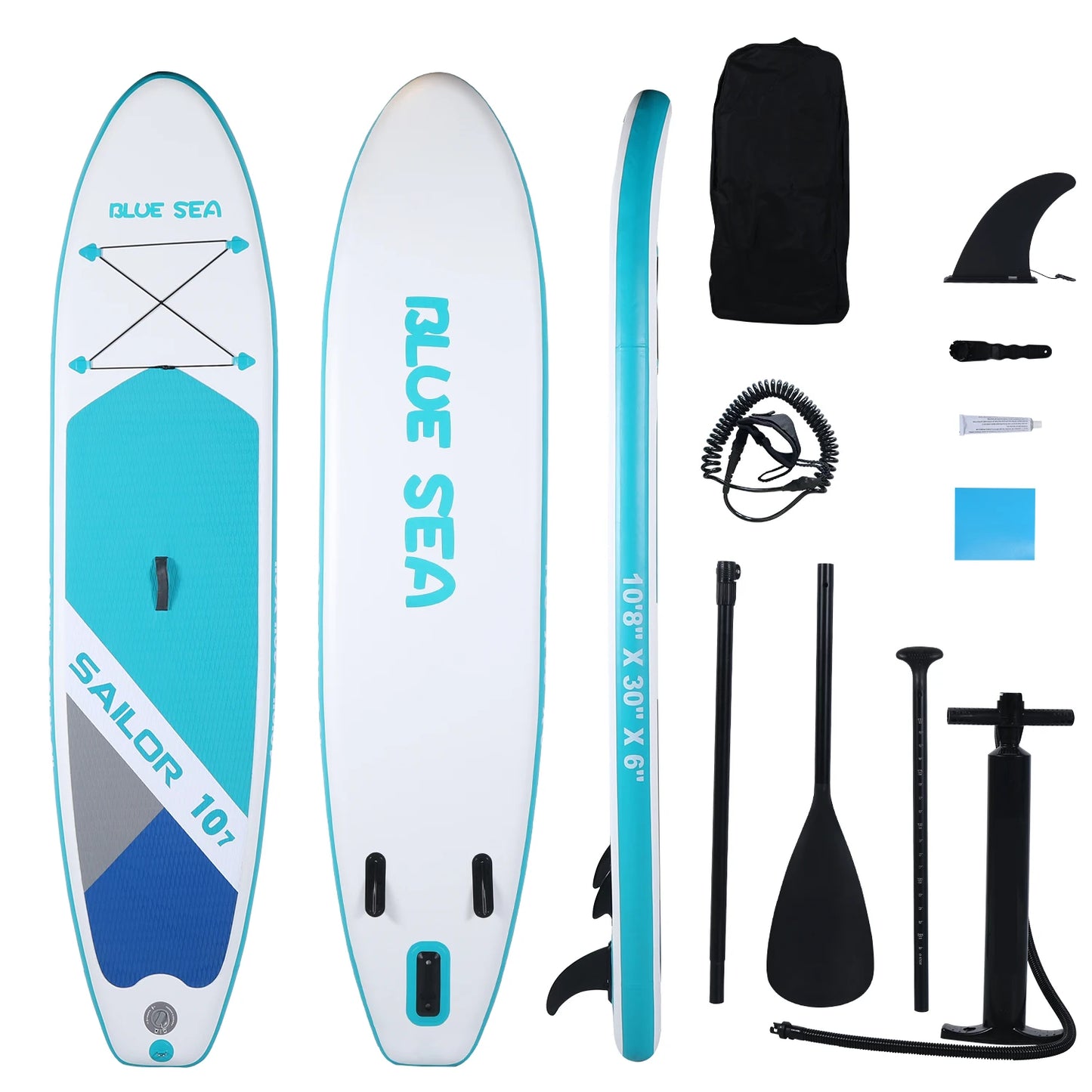 HHSJZWCY Waterproof Inflatable Paddle Board Stand Up Set With Pump