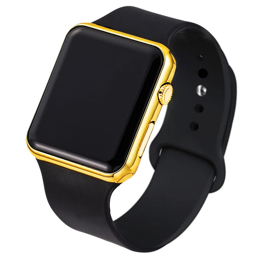 JBAIL Digital Watches Square LED Sports Silicone Strap