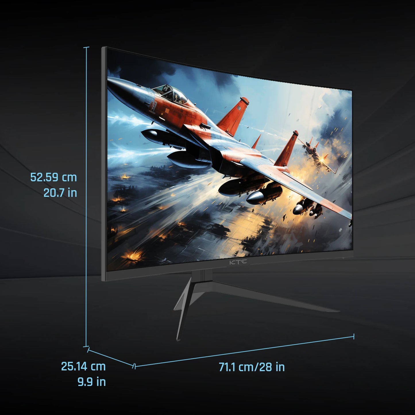 KTC 240Hz HDR10 Curved Gaming Monitor With Freesync G Sync