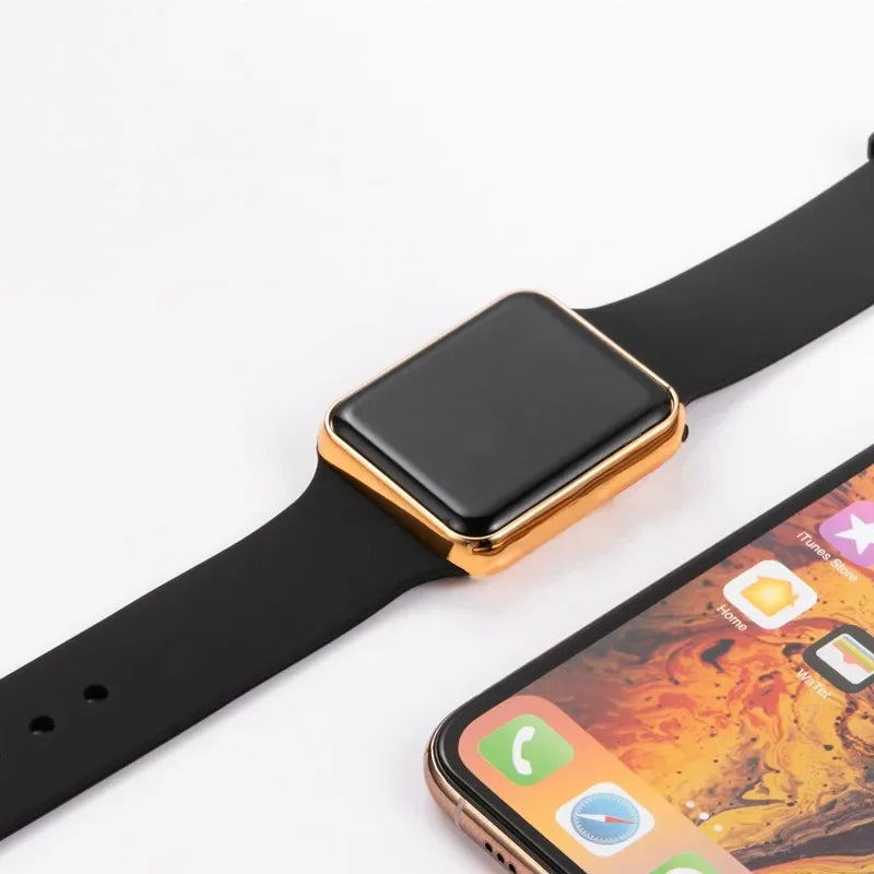 JBAIL Digital Watches Square LED Sports Silicone Strap