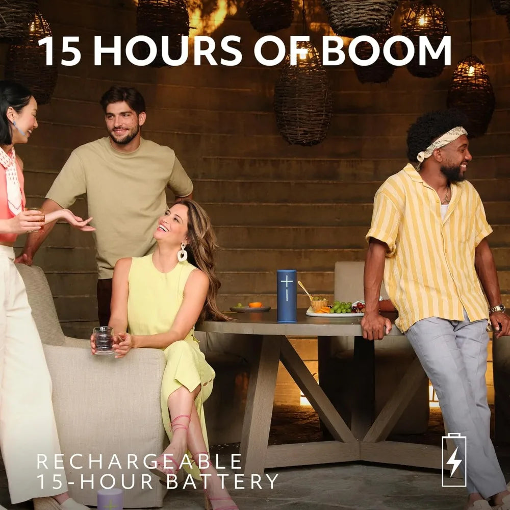 Portable Waterproof Bluetooth Speaker with 360-Degree Immersive Sound