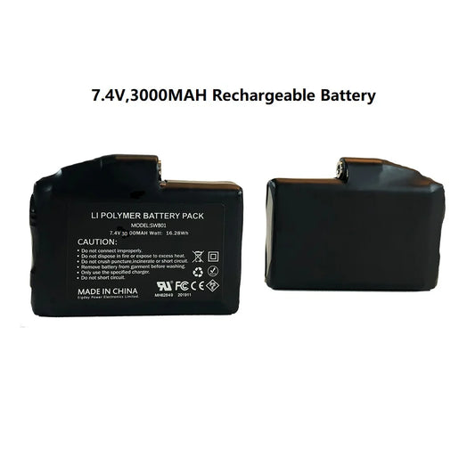 Snow Deer 7.4V 2200mAh Rechargeable Battery Pack for Heated Gear