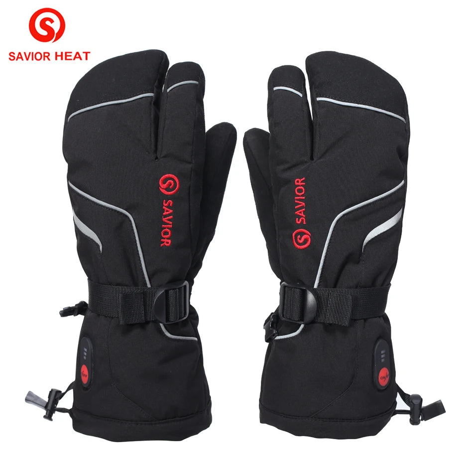 Savior Heat Heated Mittens With Rechargeable Battery For Outdoors