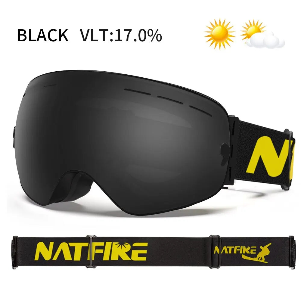 NATFIRE Ski Goggles Anti Fog UV400 Eyewear Outdoors