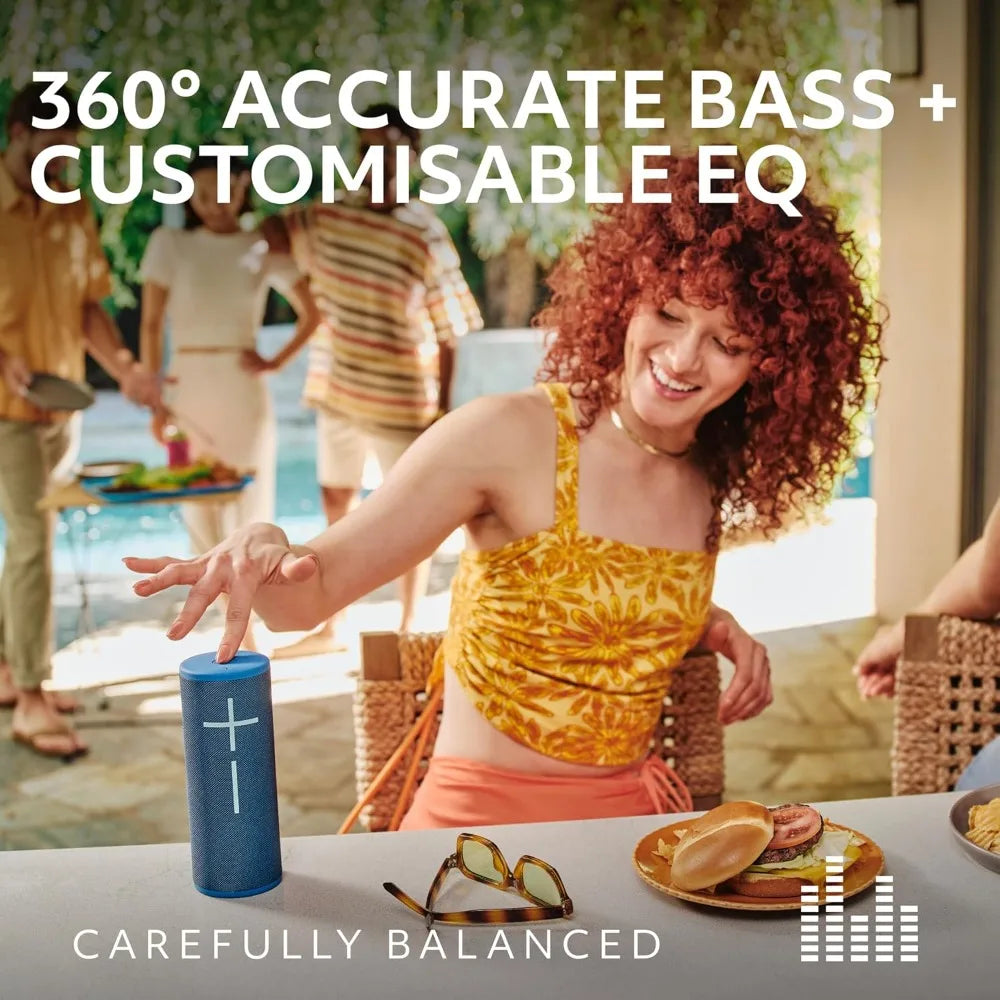 Portable Waterproof Bluetooth Speaker with 360-Degree Immersive Sound