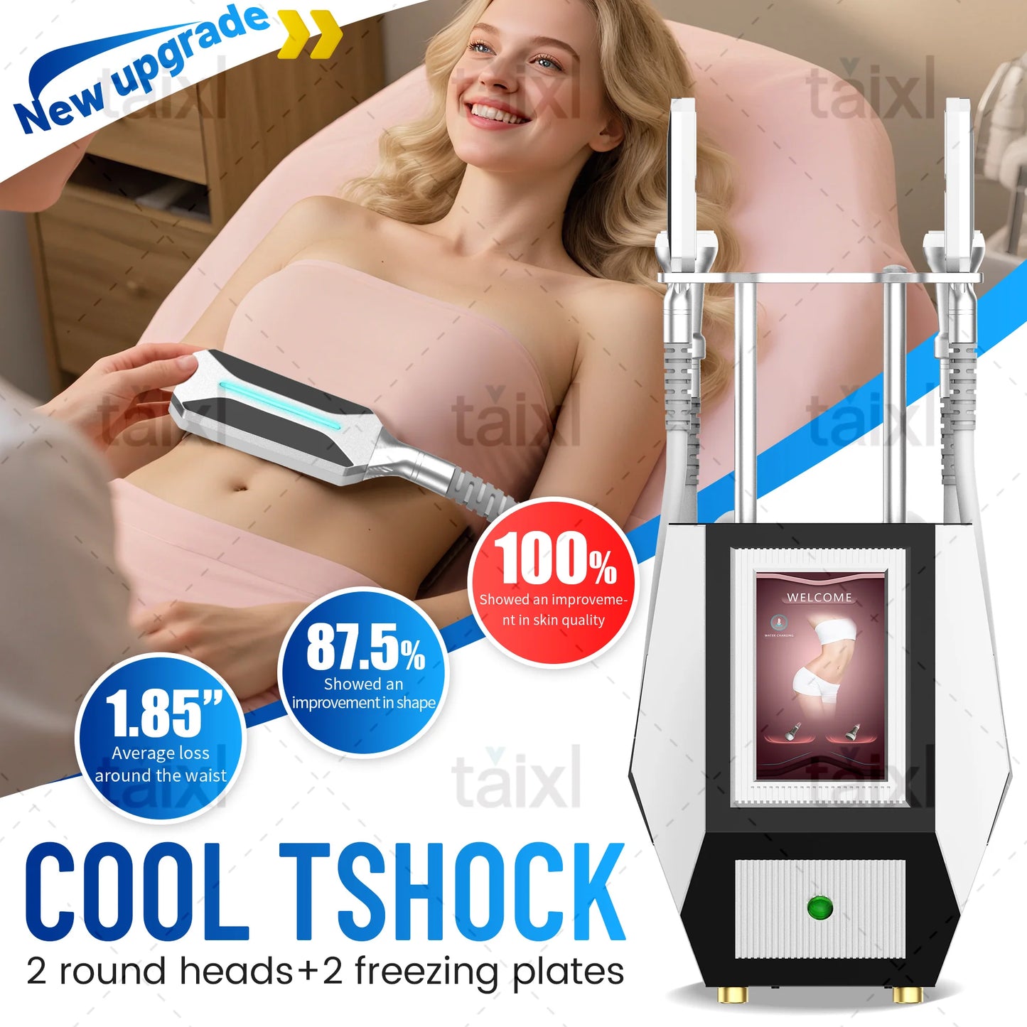 Portable non-invasive cold and heat therapy machine EMS facial beauty machine for facial lifting and body slimming