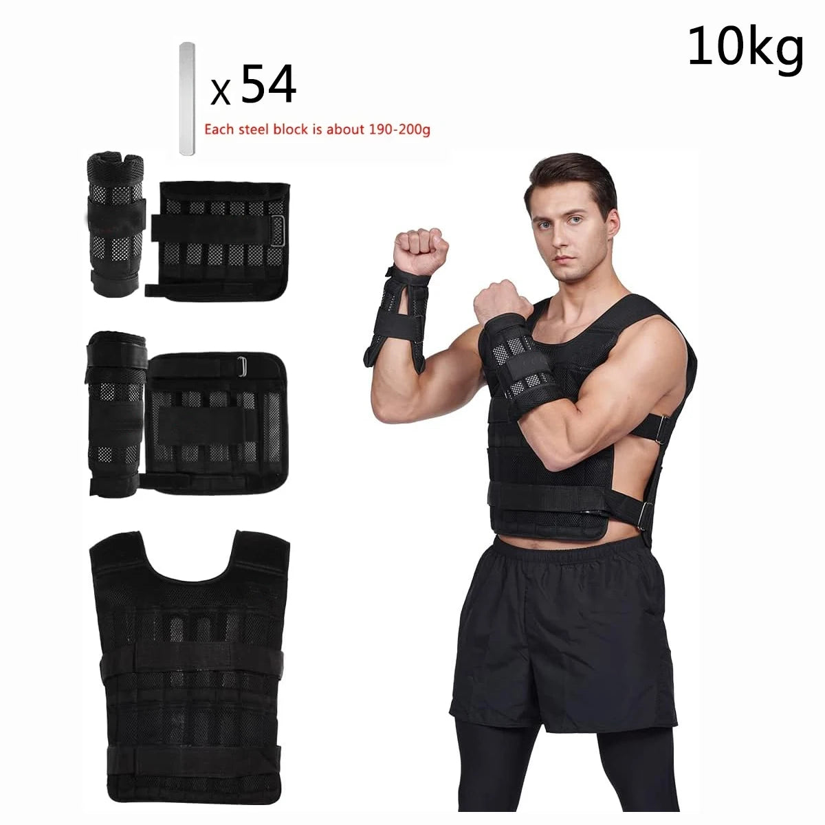 Hign-concerned Adjustable Weight Vest and Ankle Wrist Weights