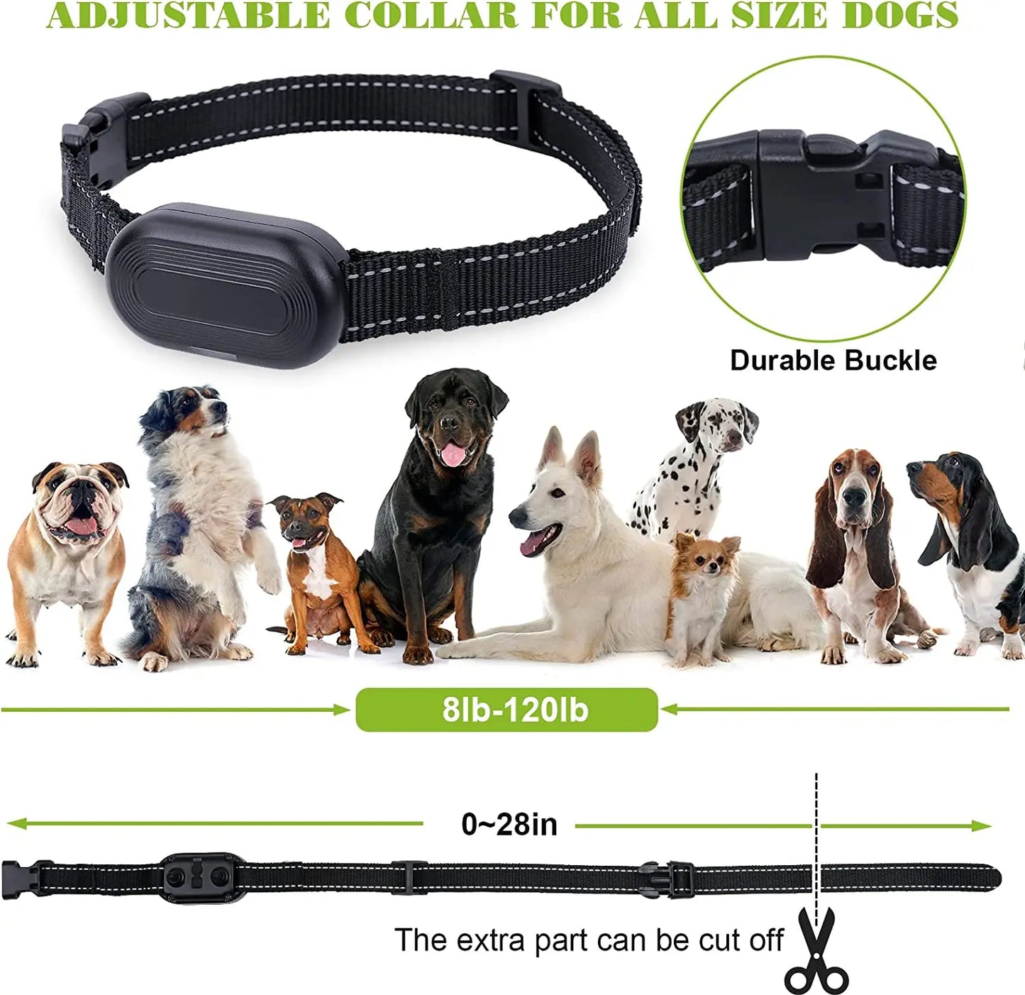 High Concerned Dog Shock Collar Waterproof With Remote Beep Vibration