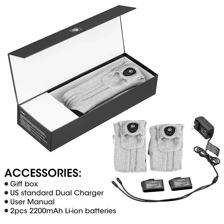 Savior Heat Rechargeable Heated Socks Bluetooth Enabled Winter Warmth