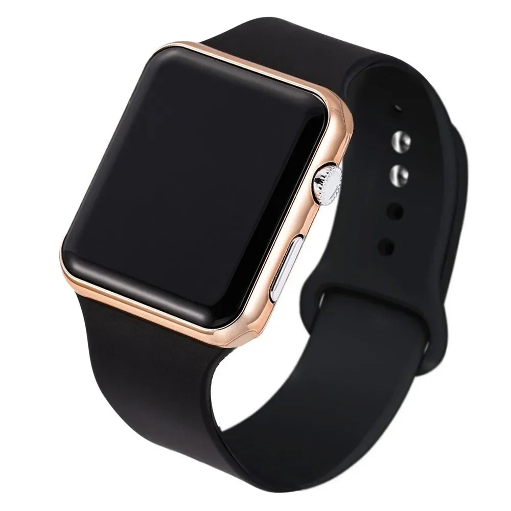 JBAIL Digital Watches Square LED Sports Silicone Strap