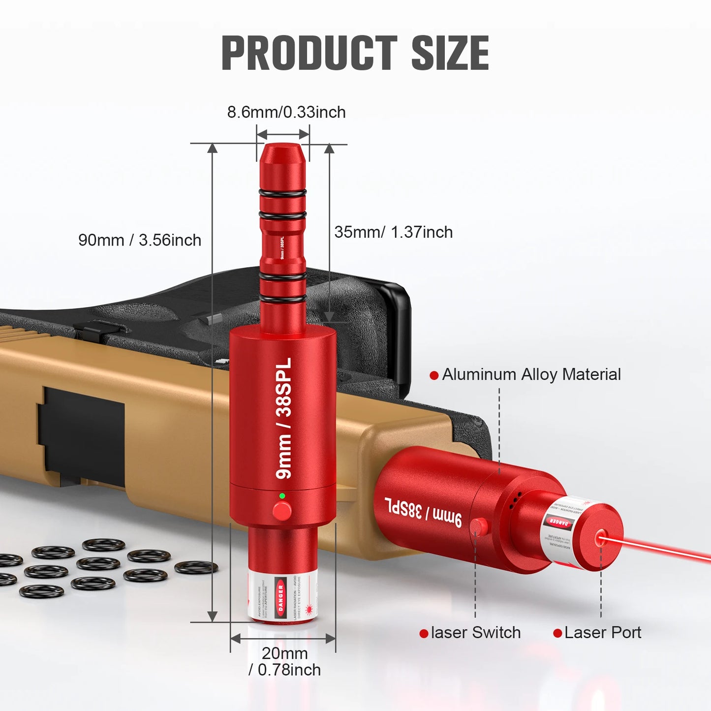 Laser Training Tool by High-concerned for Pistol and Rifle