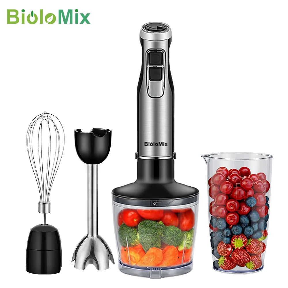 Biolomix 1200W 4 In 1 Immersion Hand Blender With Chopper