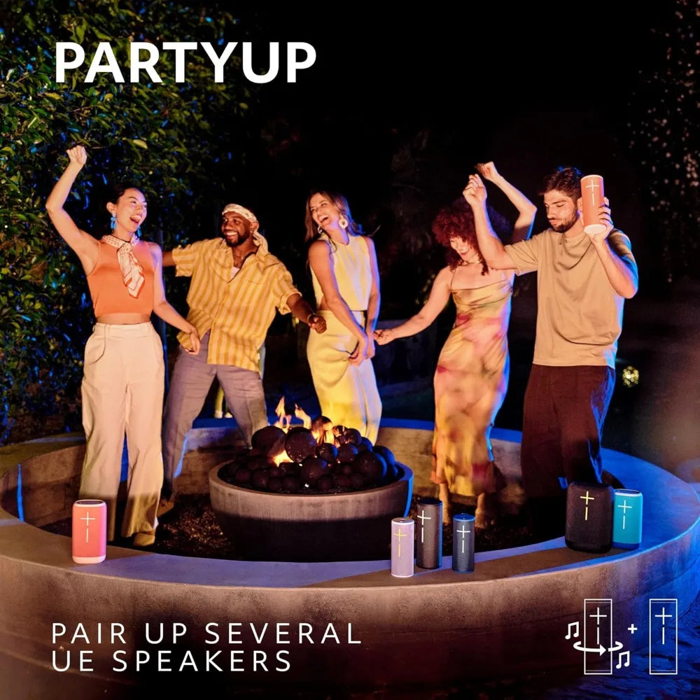 Portable Waterproof Bluetooth Speaker with 360-Degree Immersive Sound