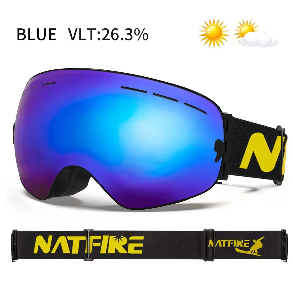NATFIRE Ski Goggles Anti Fog UV400 Eyewear Outdoors