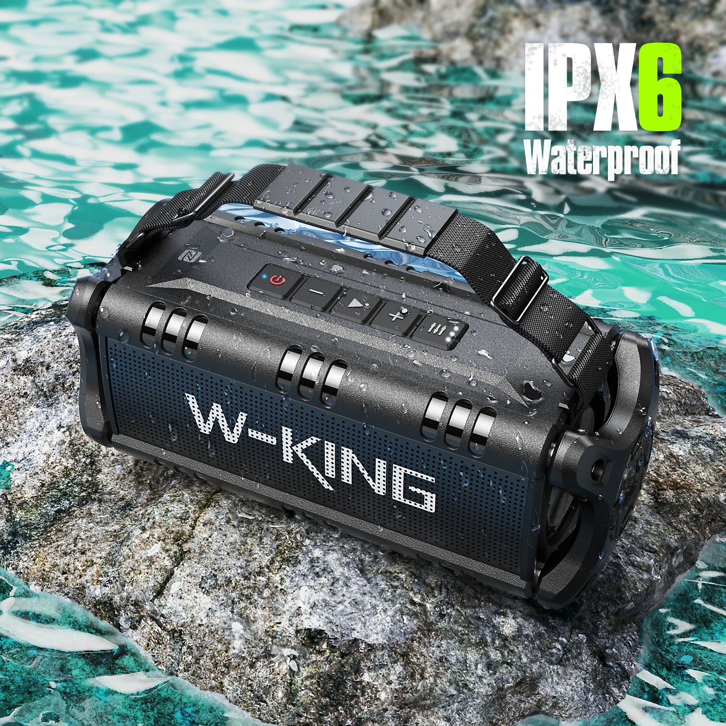 W-King 90W Bluetooth Speaker IPX6 Waterproof Outdoor Portable