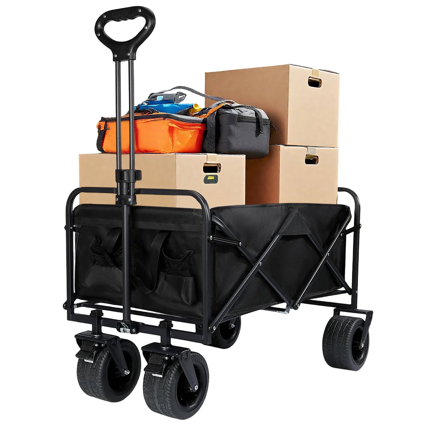 Foldable Multifunction Beach Cart Heavy Duty Large Capacity