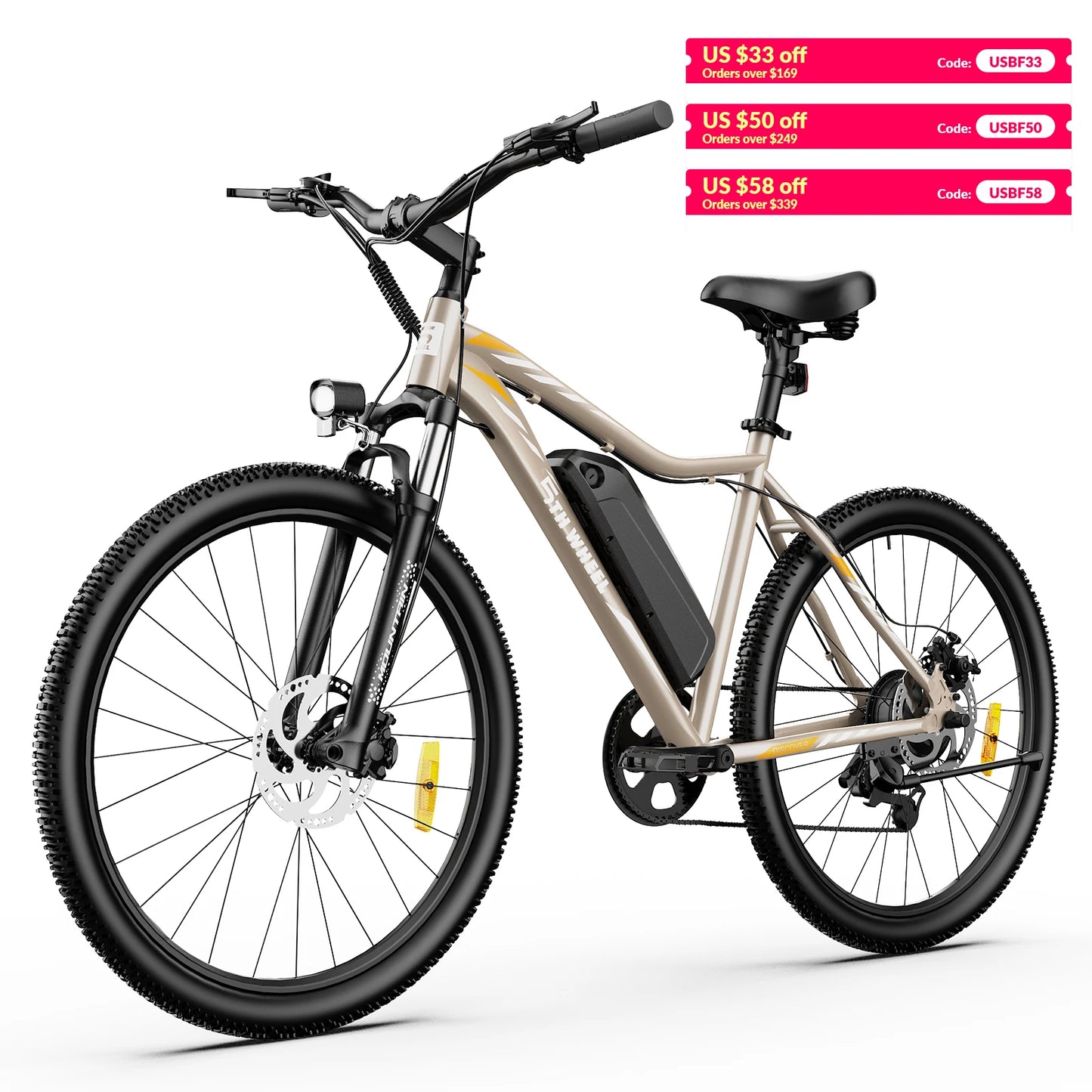 5TH WHEEL AB17 Electric Bike With 700W Peak Motor Performance