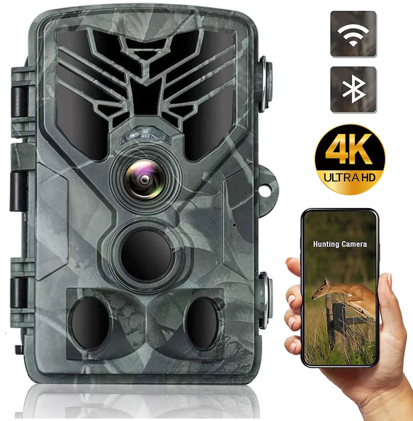 Suntekcam Trail Camera 4K 2.7K Night Vision Infrared IP65
