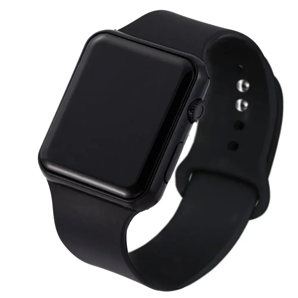JBAIL Digital Watches Square LED Sports Silicone Strap