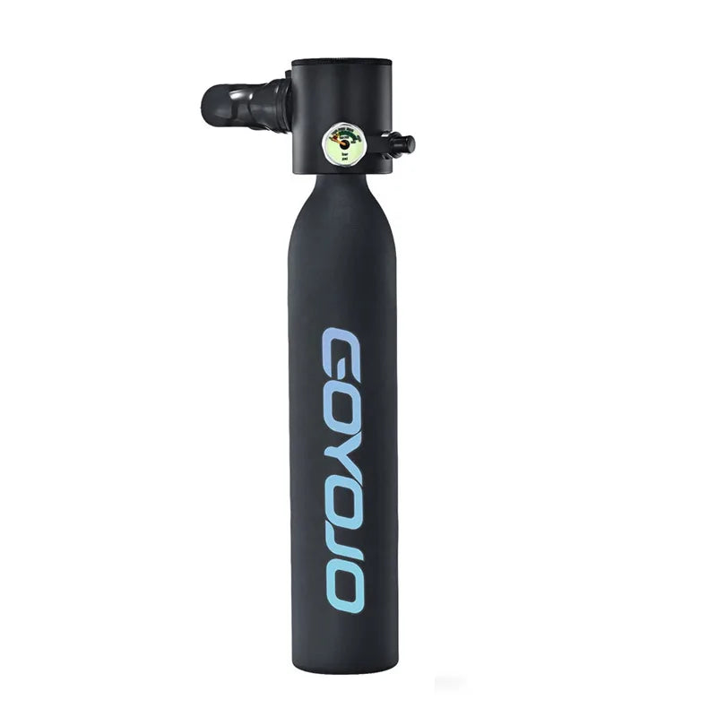 Mini Scuba Tank Diving Equipment Underwater Diving Cylinder Inflator 0.5L Outdoor Oxygen Tank 5-10 Minutes Spearfishing