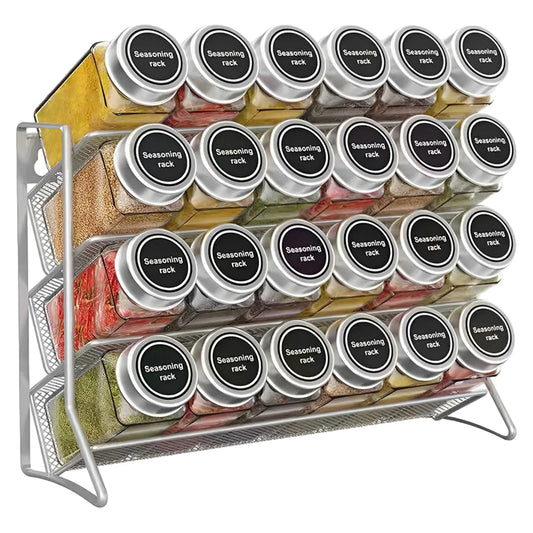 APWIKOGERCupboard 4 Tier Spice Jar Rack Wall Mounted Organizer