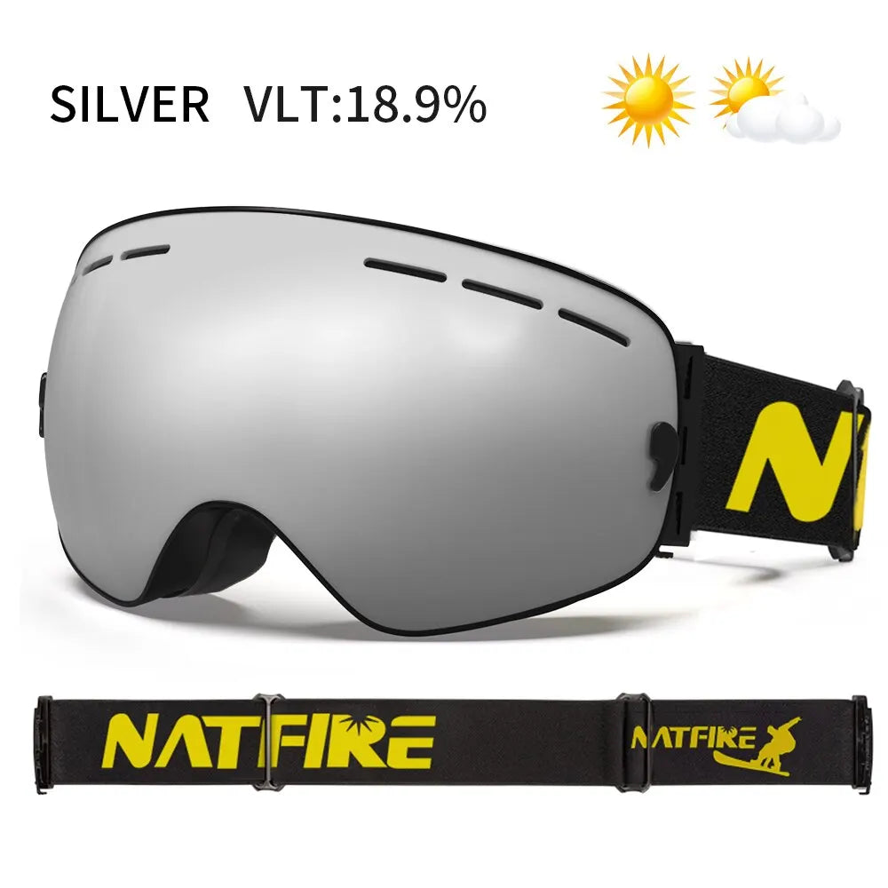NATFIRE Ski Goggles Anti Fog UV400 Eyewear Outdoors