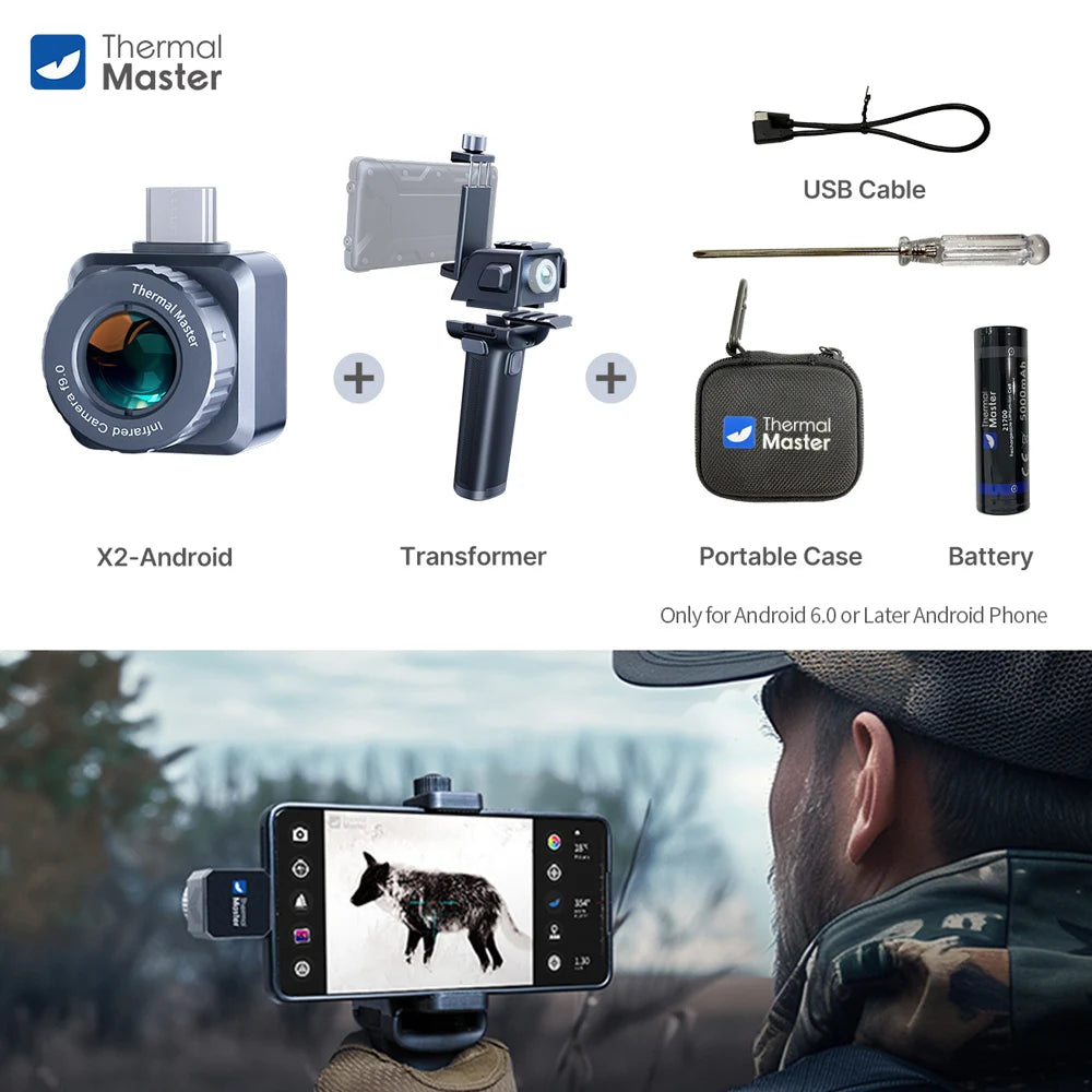 984 Yards Thermal Monocular 50Hz Night Vision Telescope Infrared Thermal Imaging Camera Hunting