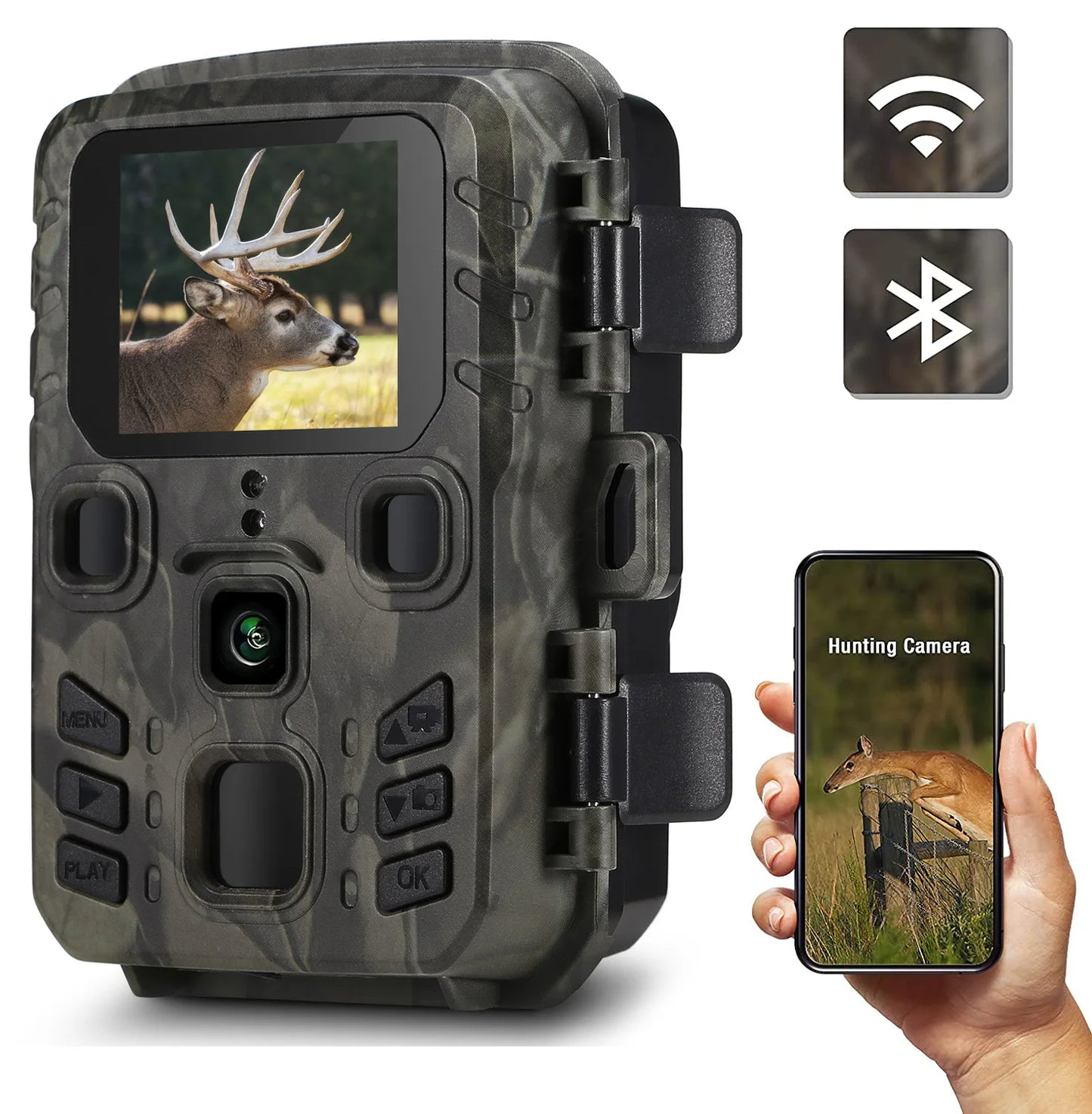 Suntekcam Trail Camera 4K 2.7K Night Vision Infrared IP65