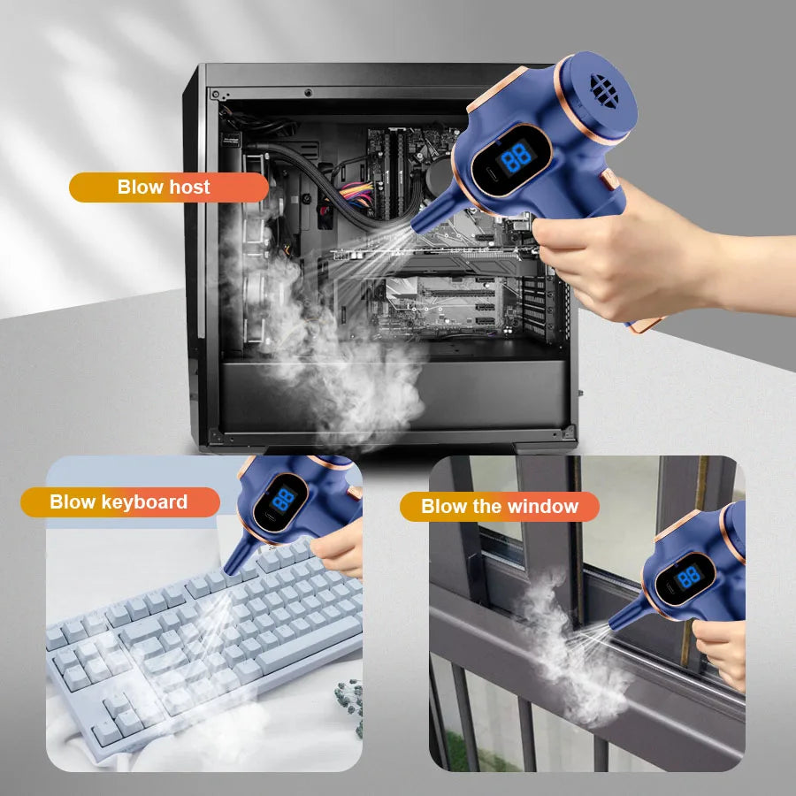 ABS Wireless Car Vacuum Cleaner High Power Cordless Home Cleaning