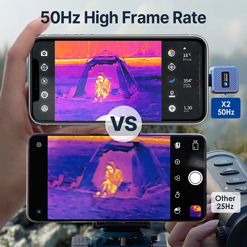 984 Yards Thermal Monocular 50Hz Night Vision Telescope Infrared Thermal Imaging Camera Hunting