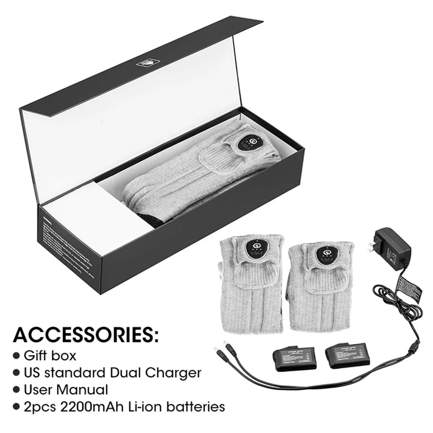 Savior Heat Rechargeable Heated Socks Bluetooth Enabled Winter Warmth